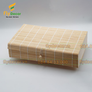 Hộp quà tết, hộp quà tặng tre, hộp đựng đa năng chất liệu mành tre - FLydecor