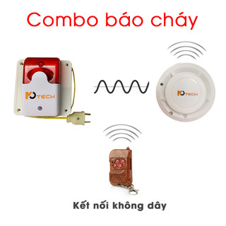 Báo khói không dây kết hợp còi báo động