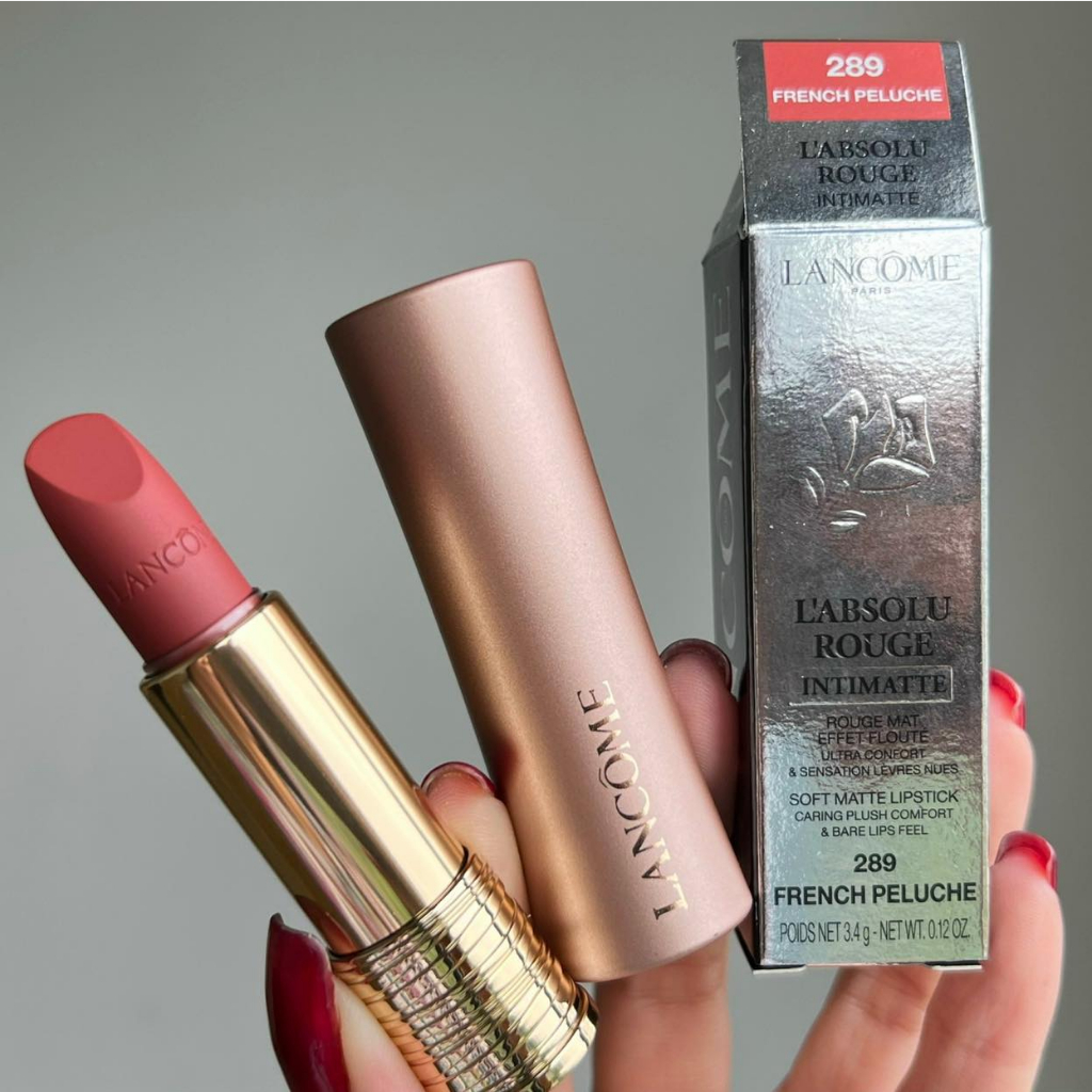 Son thỏi Lancome Siêu Mịn Lì full box 3.5g Màu 289 French Peluche Đỏ Gạch