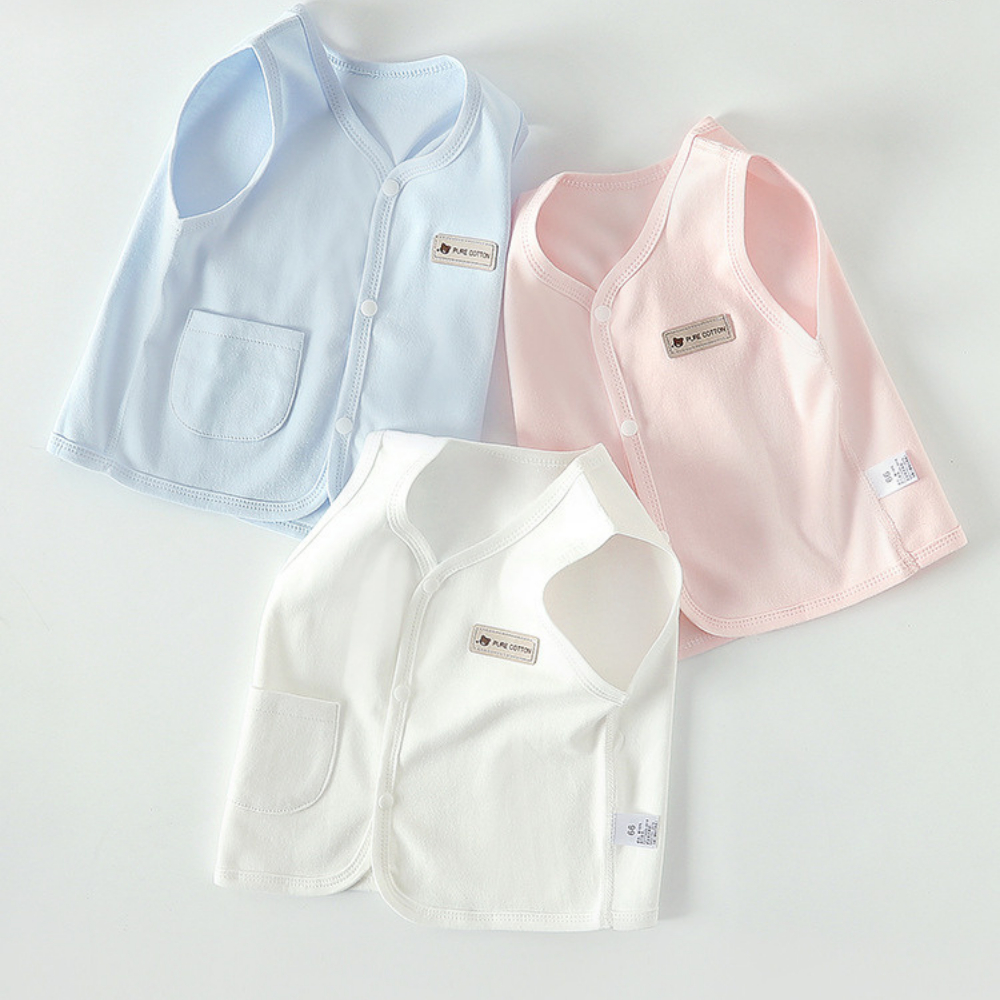Áo gile cho bé trai bé gái chất cotton 100% size từ 5-14kg AGL01