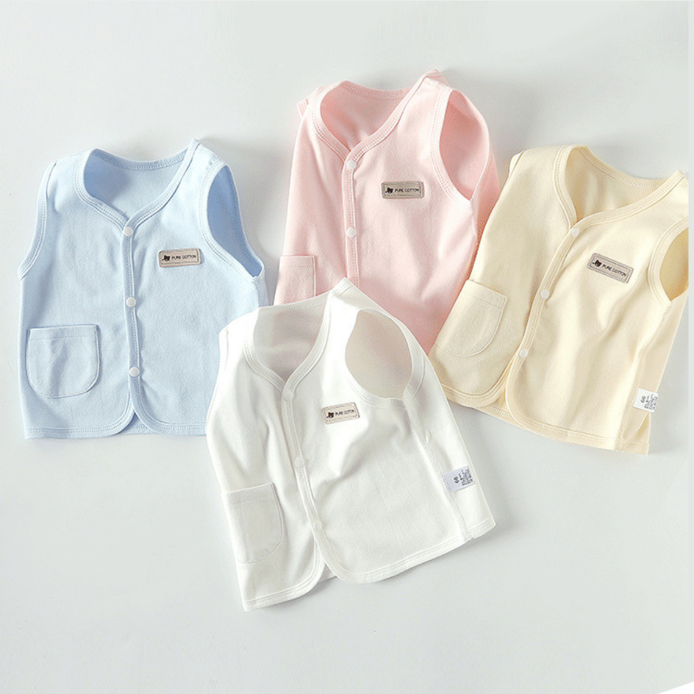 Áo gile cho bé trai bé gái chất cotton 100% size từ 5-14kg AGL01