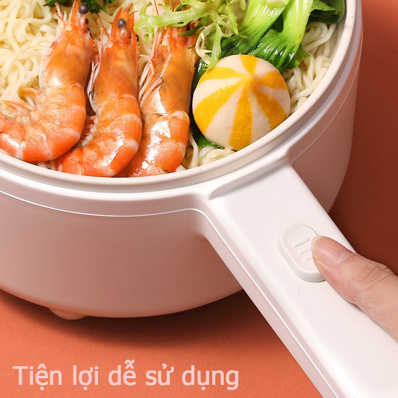 Chảo Điện Đa Năng Lotor 17CD Nồi Lẩu Điện Dung Tích 1.6L Chảo Chống Dính Đa Năng Hàng Chính Hãng Bảo Hành 12 Tháng