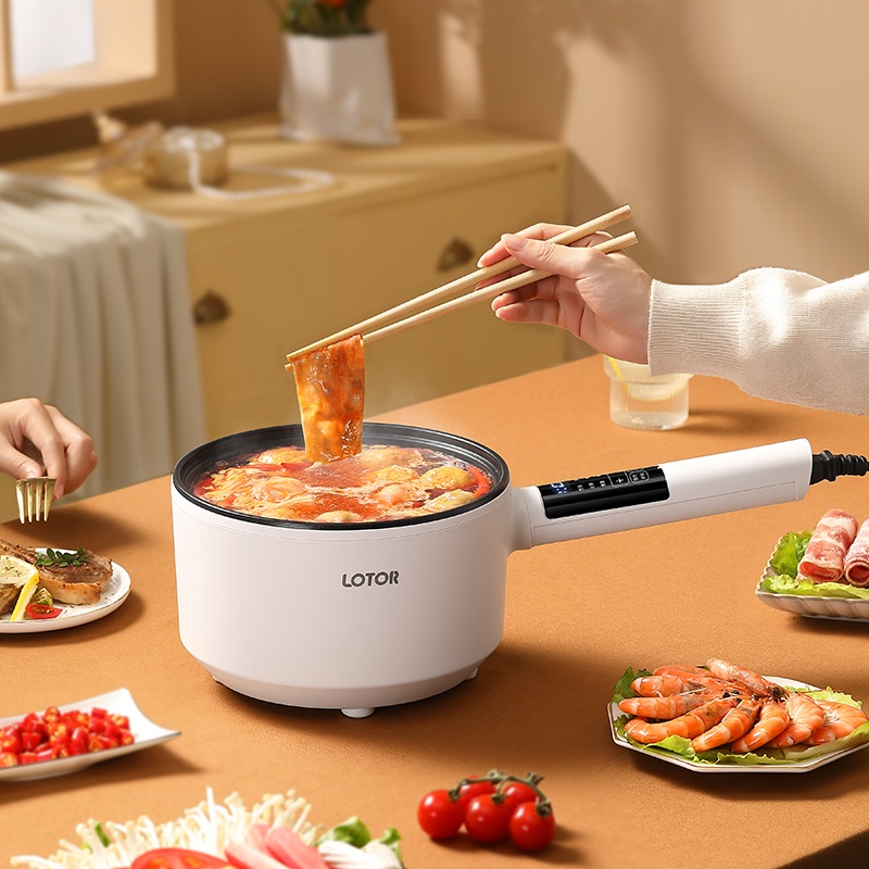 Chảo Điện Đa Năng Lotor 19CD Nồi Điện Thông Minh Dung Tích 2.5L Công Suất 900W Xào Nấu Siêu Nhanh Hàng Chính Hãng