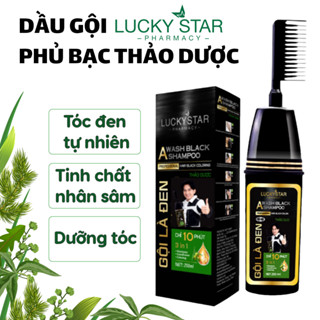  Dầu gội phủ bạc thảo dược nhuộm tóc bạc. Gội Là Đen Phủ Bạc Thảo Dược Cao Cấp Lucky Star 