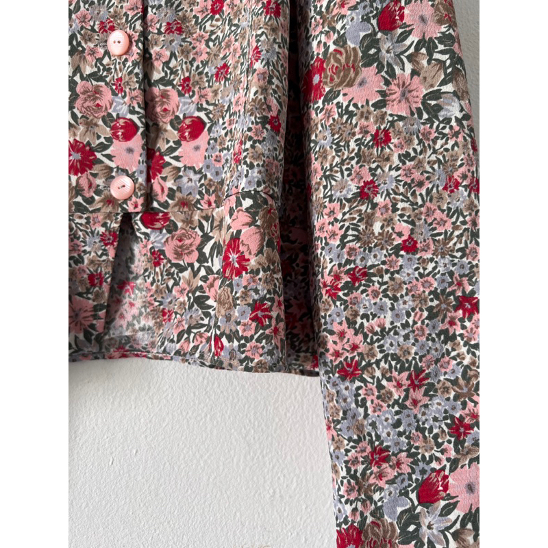 H1288 áo khoác nữ hoạ tiêt vintage cực xinh