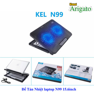 Đế tản nhiệt laptop N99 2 quạt, fan laptop n99 làm mát cực nhanh