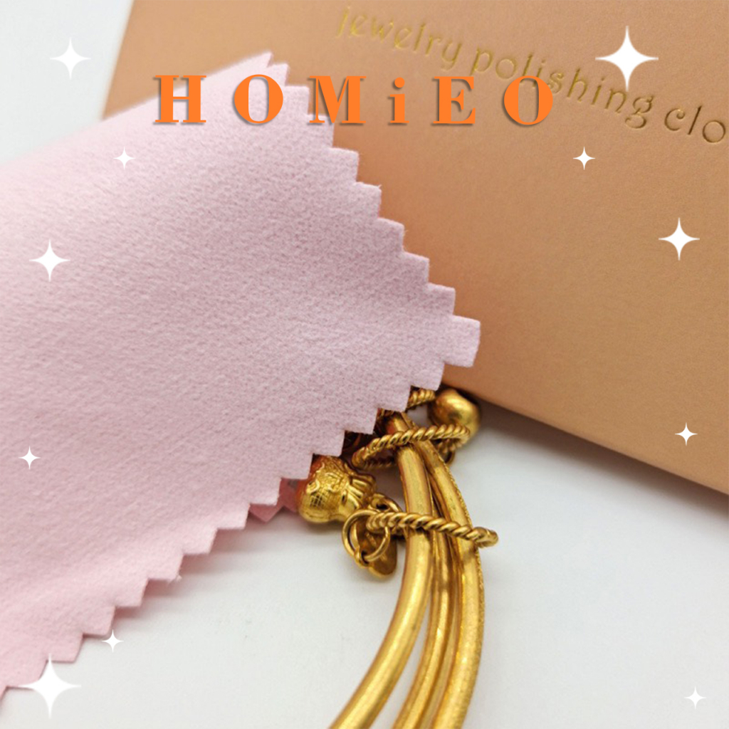 Khăn Lau Trang Sức Vàng Bạc Chuyên Dụng Giúp Trắng Sáng Làm Mới Sản Phẩm Homieo