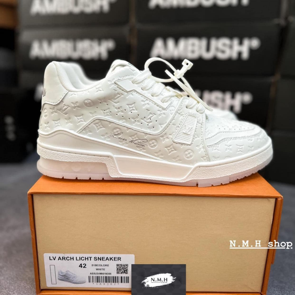 Full Box + Tặng Kèm Tất | Giày Sneaker Louis Vuitton Trainer " White "