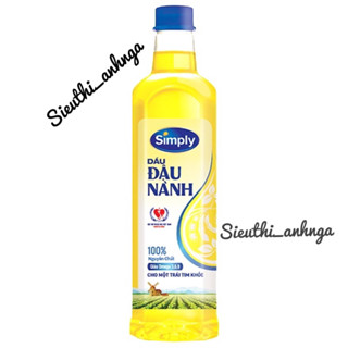 Dầu Ăn Simply Đậu Nành/Gạo Lứt/Hạt Cải Chai 1 Lít