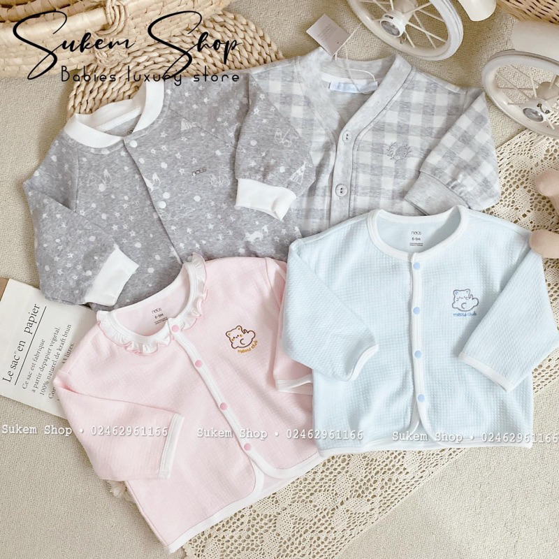 - Áo khoác phối hoạ tiết cho bé trai bé gái nous