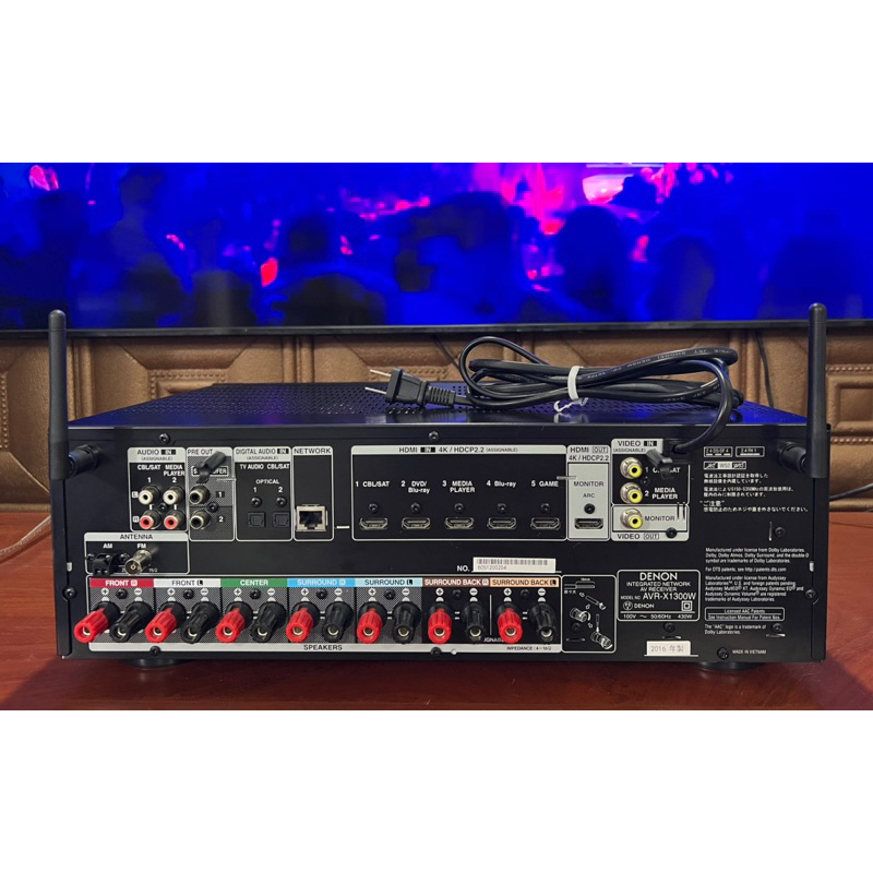 AMPLI DENON AVR-X1300W Receiver xem phim