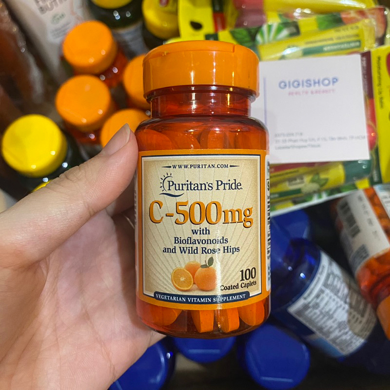 Viên uống bổ sung Vitamin C Puritan’s Pride C-500mg 100 viên