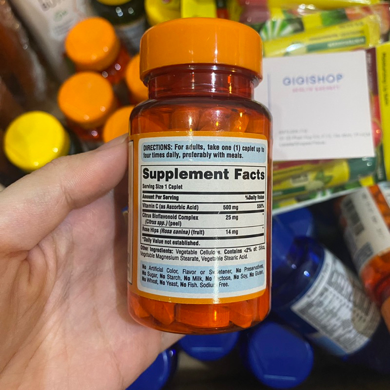 Viên uống bổ sung Vitamin C Puritan’s Pride C-500mg 100 viên