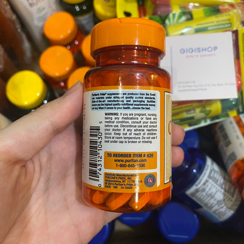 Viên uống bổ sung Vitamin C Puritan’s Pride C-500mg 100 viên