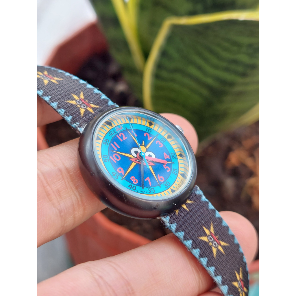 Đồng hồ nữ Flik.Flak Thụy Sĩ chạy pin hàng Si