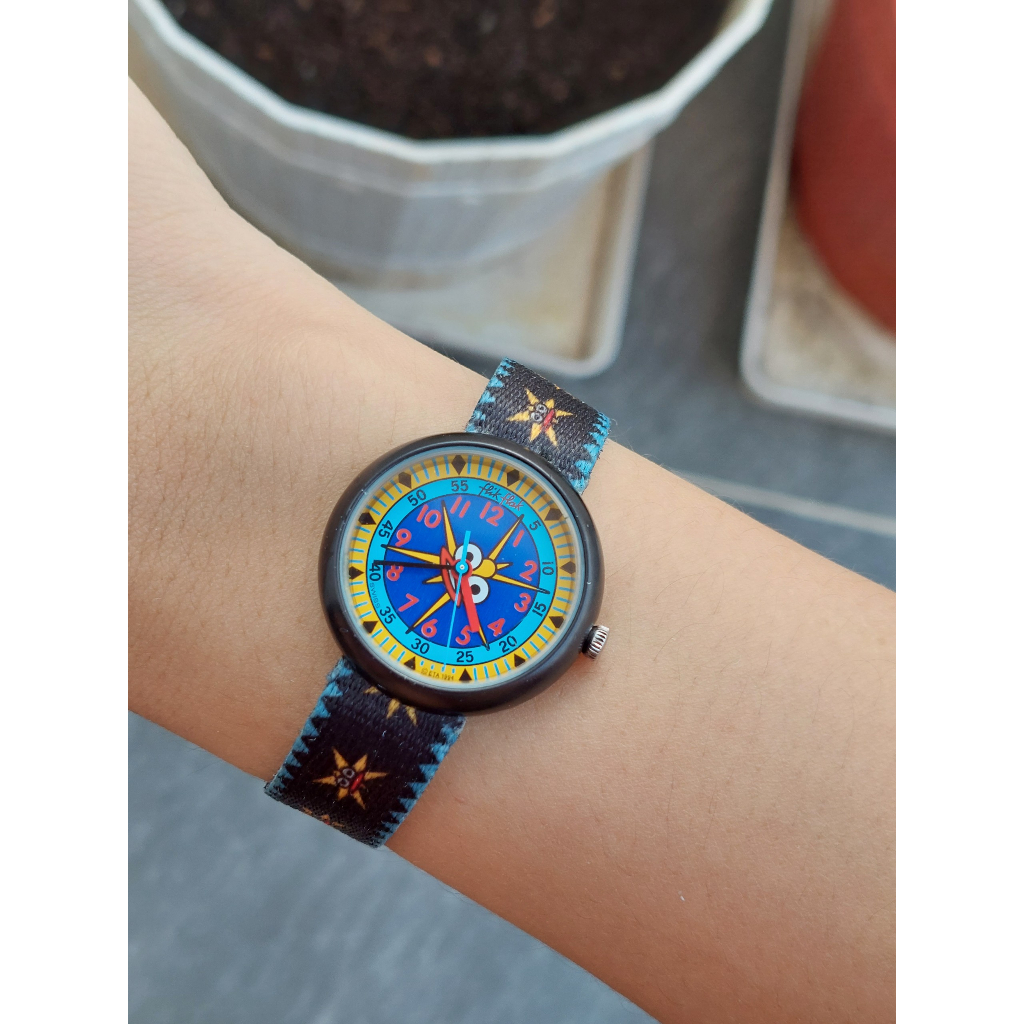 Đồng hồ nữ Flik.Flak Thụy Sĩ chạy pin hàng Si