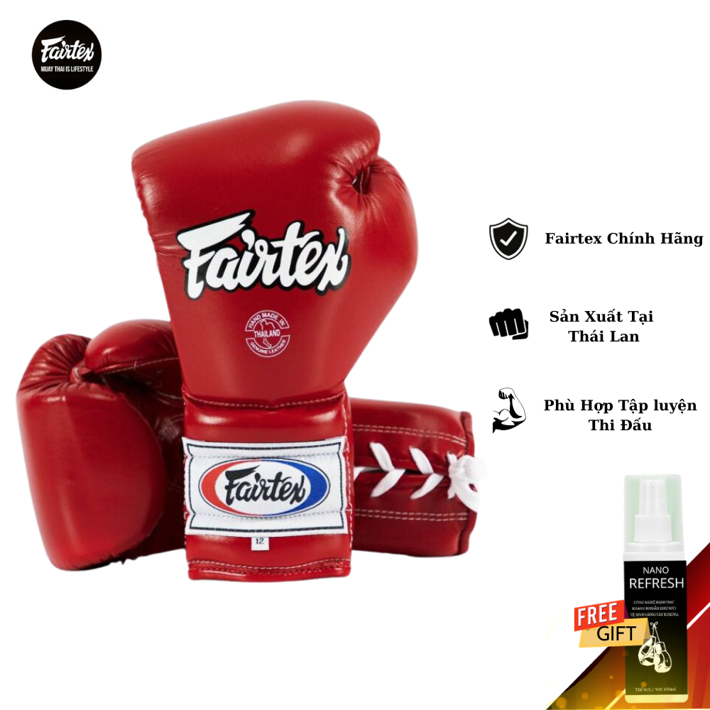 Găng Boxing Pro Training Fairtex BGL7 Mexico Style – Đỏ