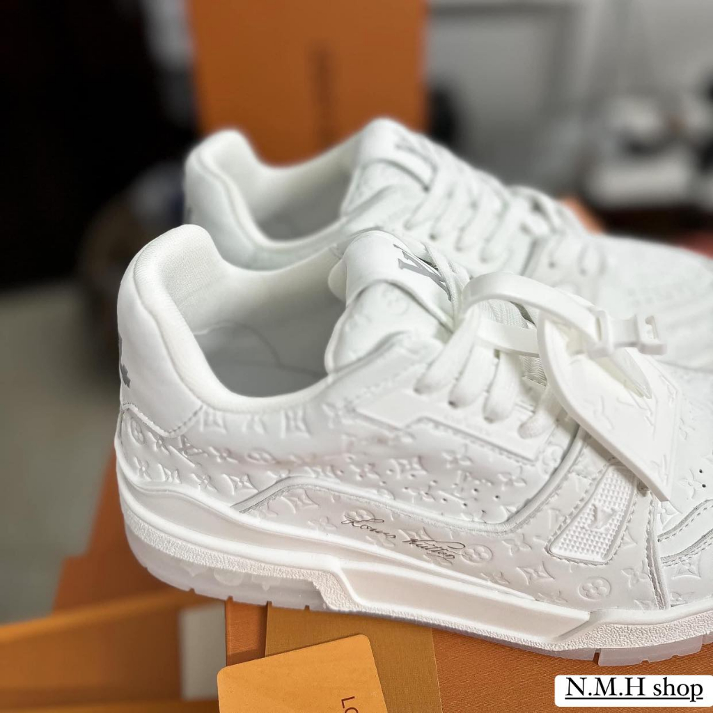 Full Box + Tặng Kèm Tất | Giày Sneaker Louis Vuitton Trainer " White "