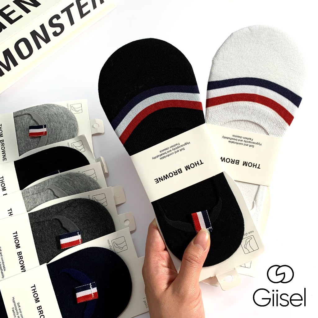 Tất vớ lười mắt cá chân nam nữ COMBO 5 ĐÔI cotton co giãn kháng khuẩn khử mùi thoáng khí