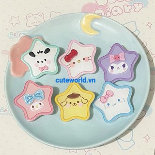 Kẹp Tóc Acrylic Ngôi Sao Sanrio Lấp Lánh