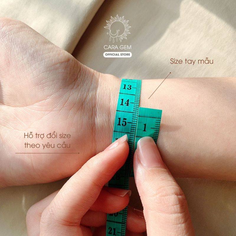Vòng chỉ đỏ ngũ sắc cầu bình an may mắn Cara Gem CR18