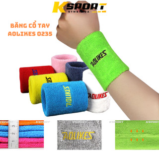 Băng Cổ Tay, Băng Đô  Chặn Mồ Hôi Tay Chơi Thể Thao, Tập Gym, Tennis Aolikes 0235  Chính Hãng (1 Chiếc)