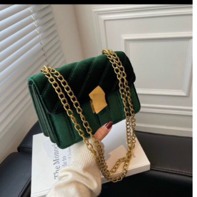 Túi xách nữ thời trang đeo chéo, túi đeo vai dây xích sang chảnh