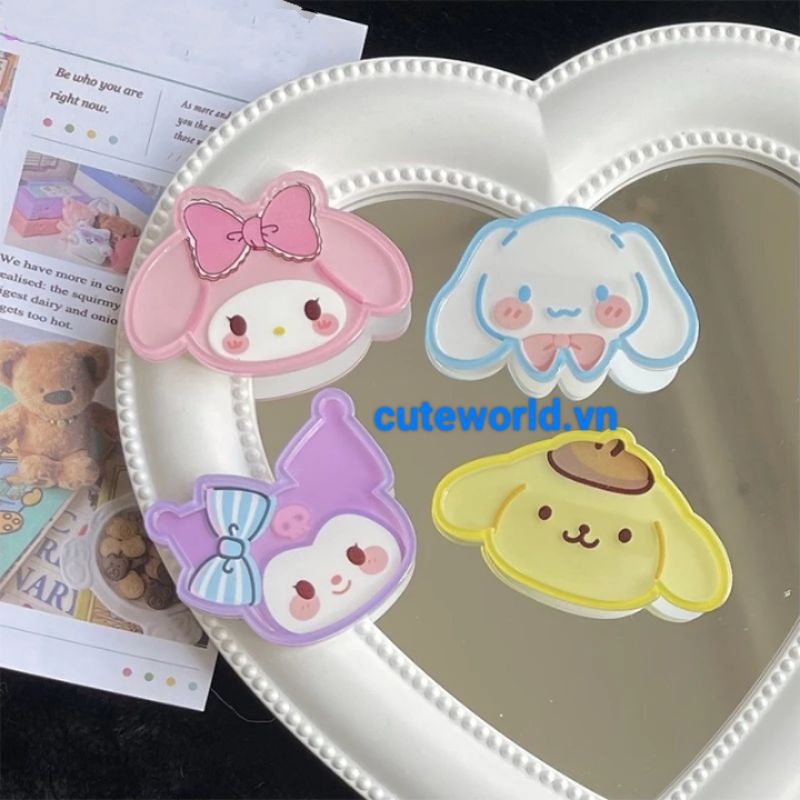 Kẹp Tóc Mặt Các Nhân Vật Sanrio Dễ Thương