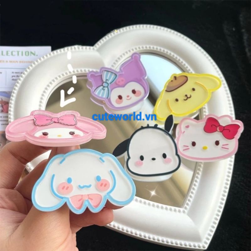 Kẹp Tóc Mặt Các Nhân Vật Sanrio Dễ Thương