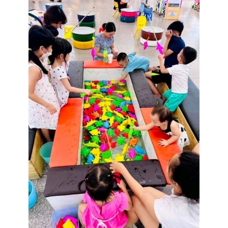 Bộ đồ chơi câu cá(cần câu nhựa cứng chắc và cá)200g/dochoichobe/bocauca/dochoibetrai/dochoithongminh/dochoibegai