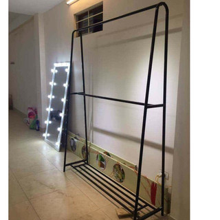 Sào chữ A Đen 2 tầng VÀNG- ĐEN FREE SHIP RẺ  dùng treo quần áo -sơn tỉnh điện dễ tháo ráp và vận chuyển
