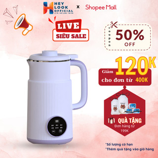Máy làm sữa hạt mini GODWELL công suất 600W dung tích 0.8L đa năng xay nấu sữa ngô đậu nành