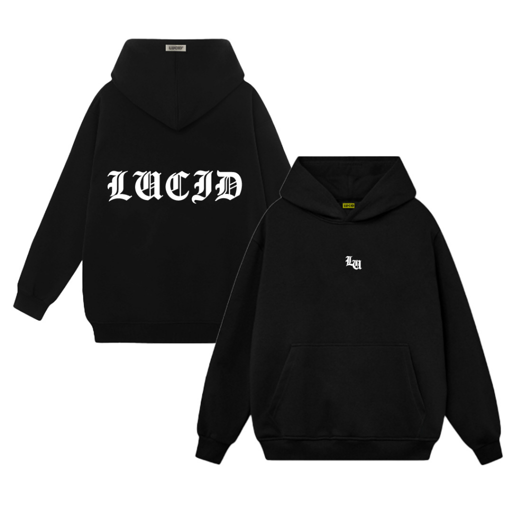 Áo Hoodie Local Brand Unisex LUCID L5 Nam Nữ Nỉ Bông Mũ 2 Lớp