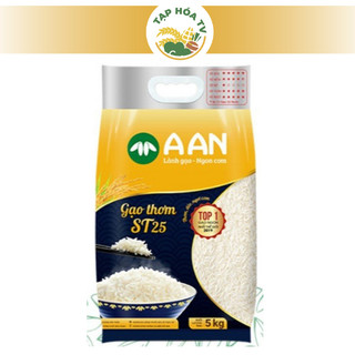 Gạo Đặc Sản Sóc Trăng ST25- Gạo A An túi 5kg - Gạo Ngon số 1 Thế Giới 2019