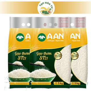 Combo 3 túi gạo ST21 A An - Mỗi túi gạo 5kg