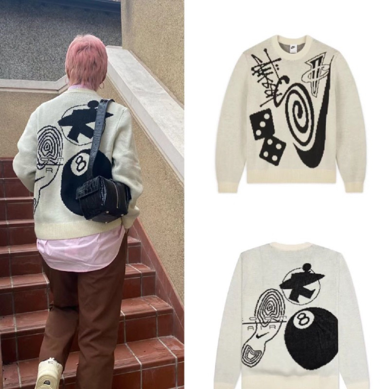 Sweater Len Stusssy 8Ball
