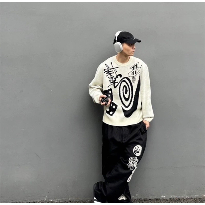 Sweater Len Stusssy 8Ball