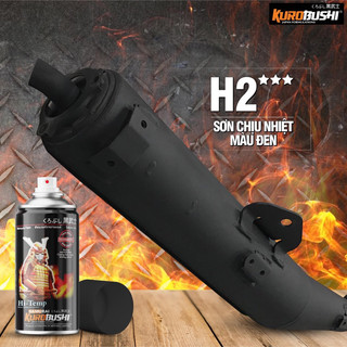 H2 Sơn xịt Samurai CHỊU NHIỆT ĐEN