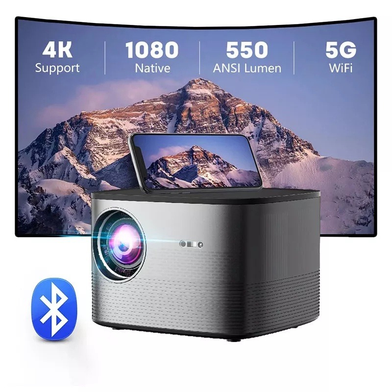 Máy chiếu mini KAW-KP950 Plus, hỗ trợ video 4k, hình chiếu siêu lớn, Phiên bản siêu nét cao cấp