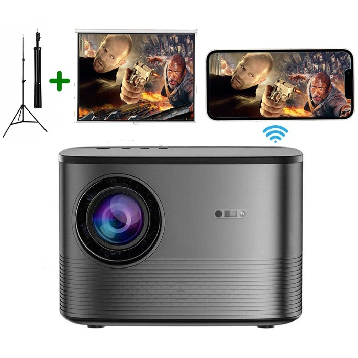 Máy chiếu mini KAW-KP950 Plus, hỗ trợ video 4k, hình chiếu siêu lớn, Phiên bản siêu nét cao cấp