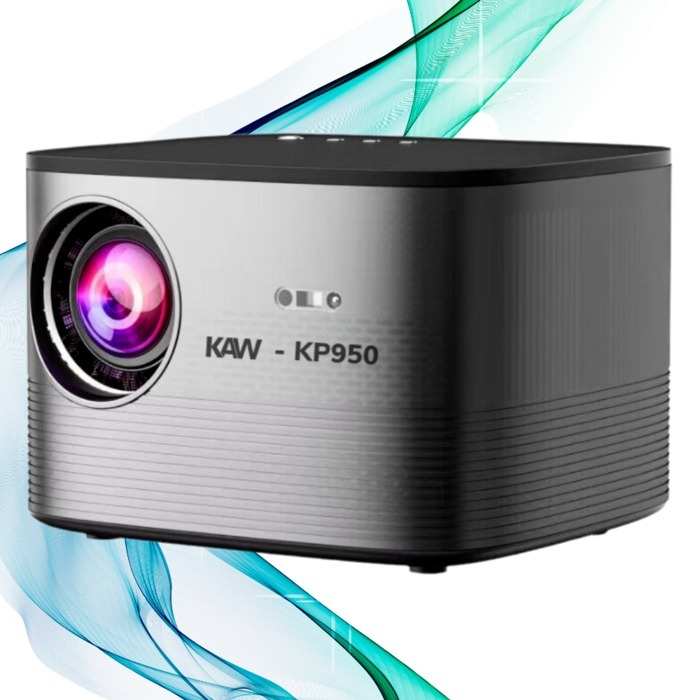 Máy chiếu mini KAW-KP950 Plus, hỗ trợ video 4k, hình chiếu siêu lớn, Phiên bản siêu nét cao cấp