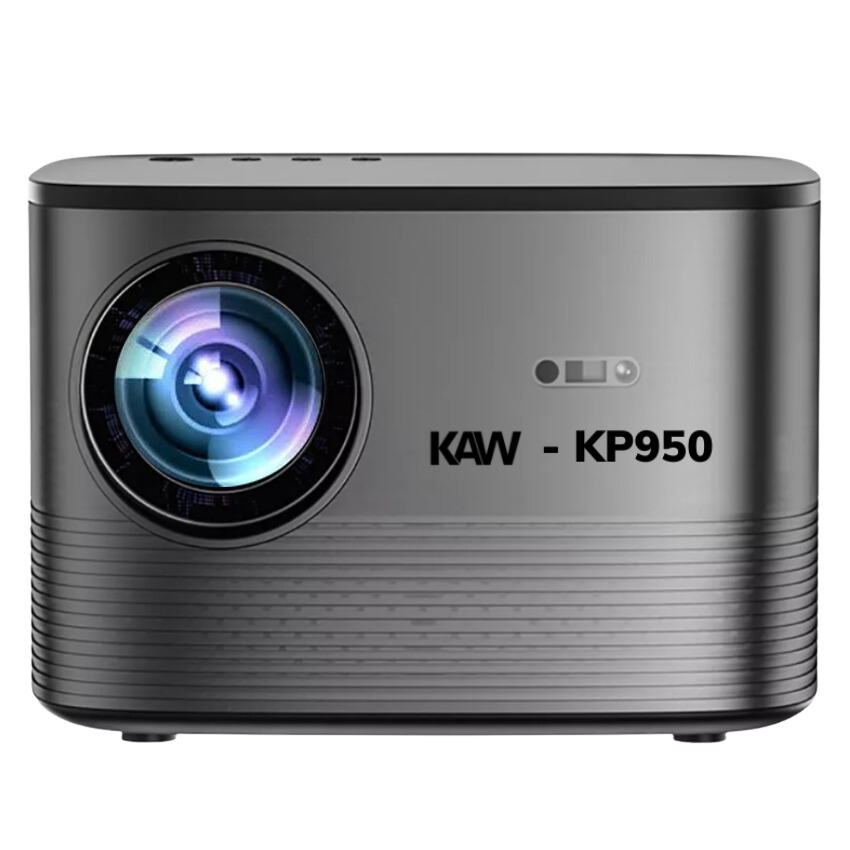 Máy chiếu mini KAW-KP950 Plus, hỗ trợ video 4k, hình chiếu siêu lớn, Phiên bản siêu nét cao cấp