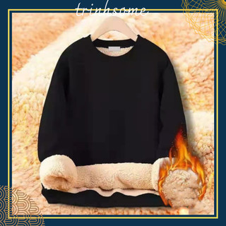 Áo nỉ sweater lót lông cừu siêu ấm, đại hàn nam nữ. Mã: Áo lông