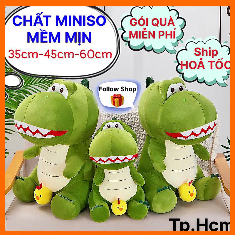 (KHO SỈ] Thú Bông KHỦNG LONG GÀ 25cm Cute - Chất Miniso Mềm - Xịn Xò