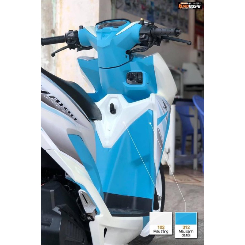 2/102 Sơn xịt Samurai MÀU TRẮNG BÓNG