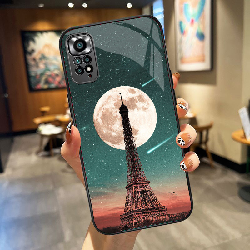 Ốp Lưng XIAOMI REDMI NOTE 11S, NOTE 11 4G, NOTE 11 5G, NOTE 11 PRO, NOTE 11 PRO 5G, PRO + mặt kính cao cấp, ốp đôi