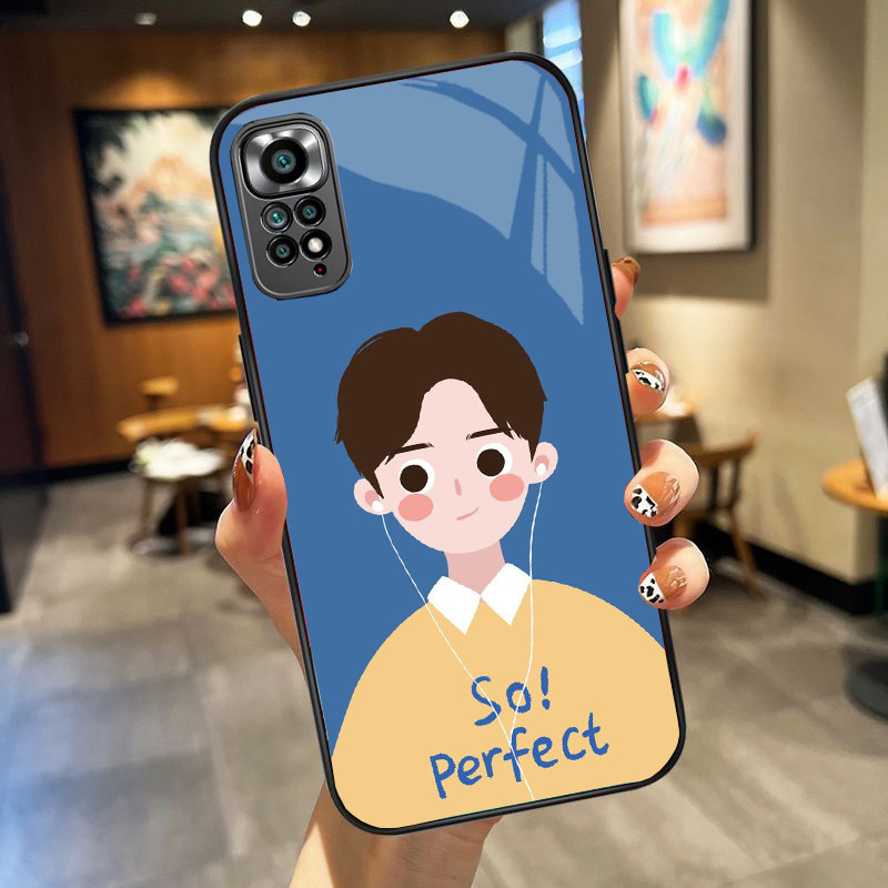 Ốp Lưng XIAOMI REDMI NOTE 11S, NOTE 11 4G, NOTE 11 5G, NOTE 11 PRO, NOTE 11 PRO 5G, PRO + mặt kính cao cấp, ốp đôi