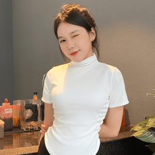 ÁO THUN BABY TEE ĐƠN GIẢN CỔ LỌ, BASIC BABY TEE CỔ LỌ