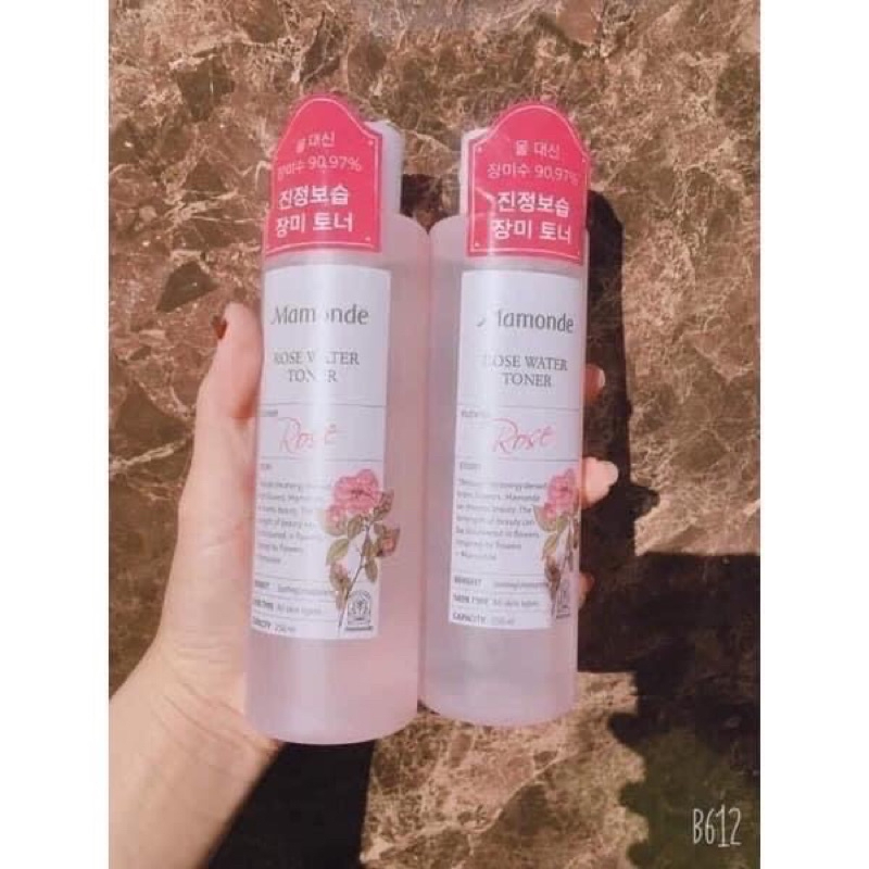 Nước Hoa Hồng Rose Water Toner Mamonde 250ml Dành Cho Mọi Loại Da | BigBuy360 - bigbuy360.vn