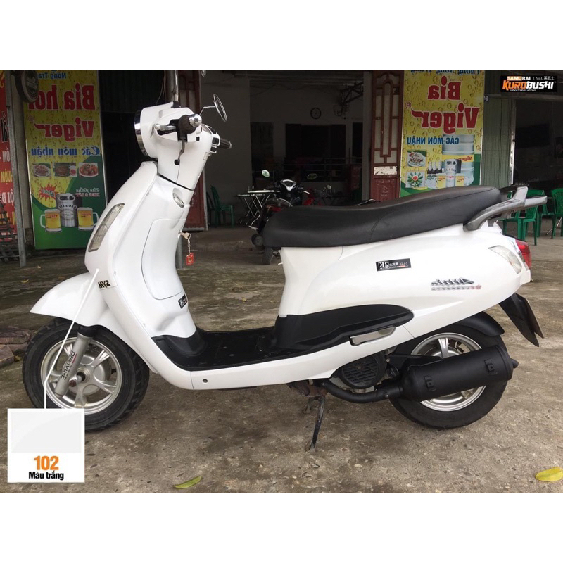 2/102 Sơn xịt Samurai MÀU TRẮNG BÓNG